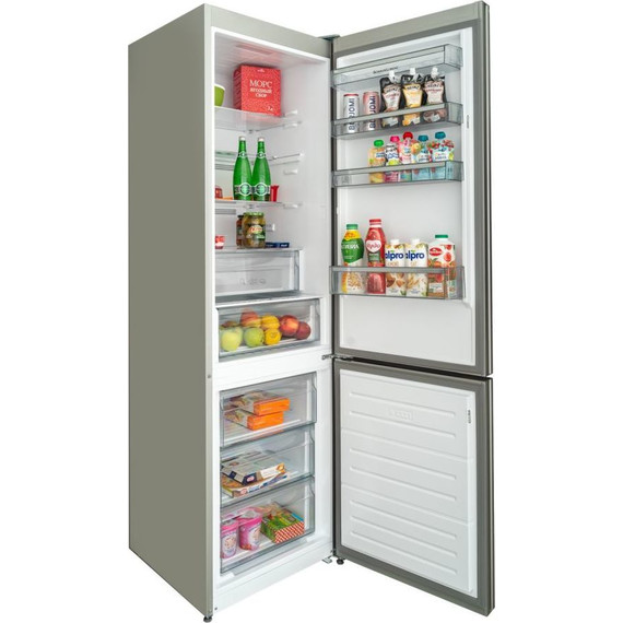 Двухкамерный холодильник Schaub Lorenz SLU S379Y4E (чёрное стекло) фото 8