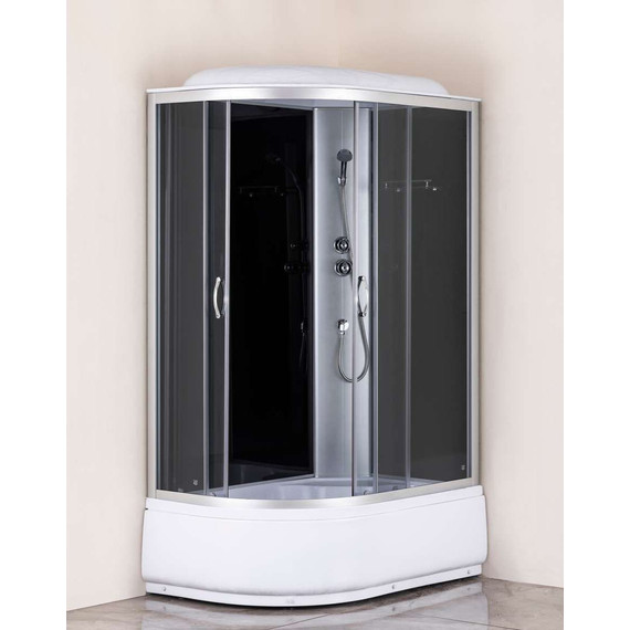 Душевая кабина Taliente 120x80 см TA-12080GR, хром/тонированное - 3 Душевая кабина Taliente 120x80 см TA-12080GR, хром/тонированное фото 3