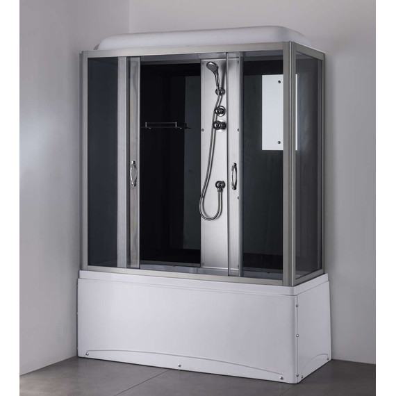 Душевая кабина Taliente 150x70 см TA-15070G, хром/тонированное фото 4