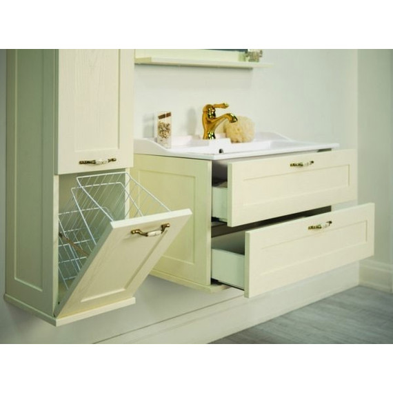 Тумба подвесная с раковиной Акватон Леон 80 см 1A1863K0LBPR0, дуб бежевый - 7 Тумба подвесная с раковиной Акватон Леон 80 см 1A1863K0LBPR0, дуб бежевый фото 7