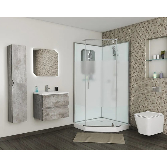 Душевое кабина Grossman Classic 90 см GR171D, хром/матовое - 2 Душевое кабина Grossman Classic 90 см GR171D, хром/матовое фото 2