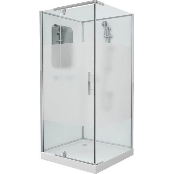 Душевое кабина Grossman Classic 90x90 см GR171QR, хром/матовое фото 