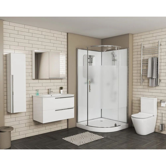 Душевое кабина Grossman Classic 100 см GR170, хром/матовое - 2 Душевое кабина Grossman Classic 100 см GR170, хром/матовое фото 2