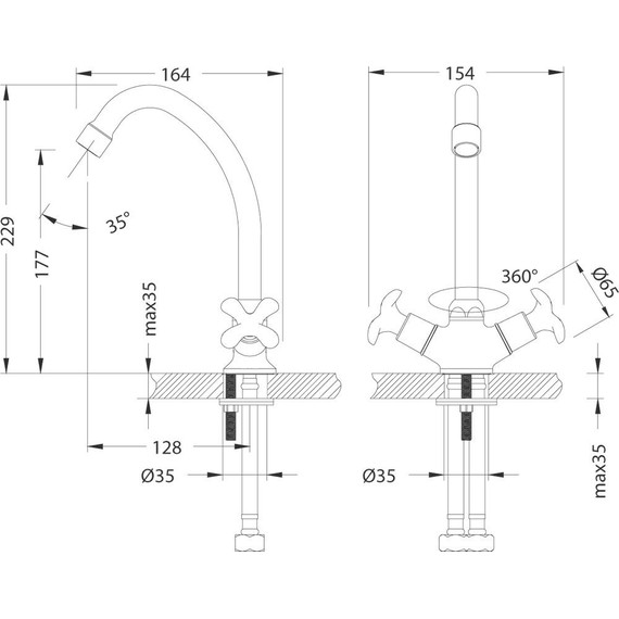 Смеситель для кухни Lemark Flora LM0104C фото 2