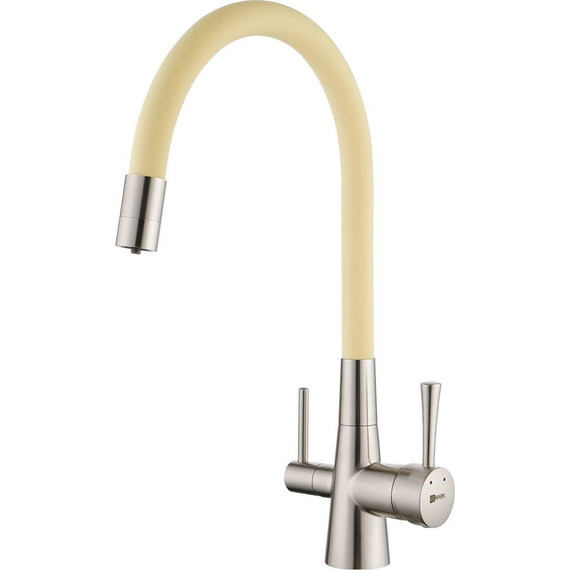 Смеситель для кухни Lemark Comfort LM3075BN-Beige, бежевый/никель фото 