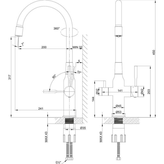 Смеситель для кухни Lemark Expert LM5083S-Gray, серый/сталь фото 2