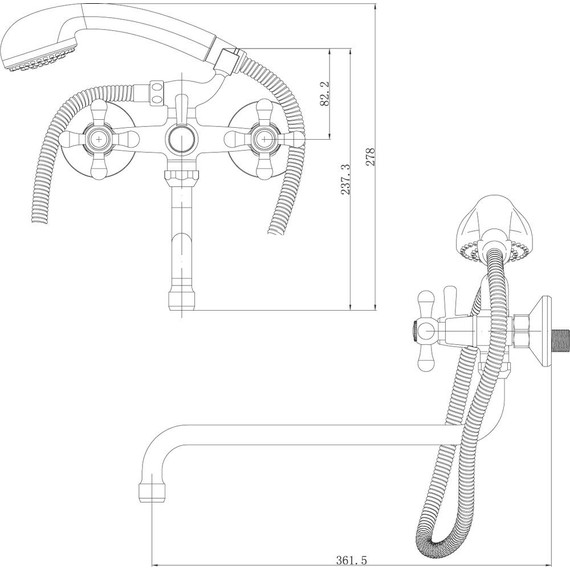Смеситель для ванны Lemark Promotion LM6041C фото 2