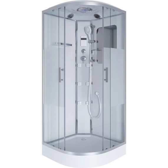 Гидробокс Niagara Ultra NG-3012-01 120x120 см, хром/прозрачное/матовое (безсиликоновая сборка) - 2 Гидробокс Niagara Ultra NG-3012-01 120x120 см, хром/прозрачное/матовое (безсиликоновая сборка) фото 2