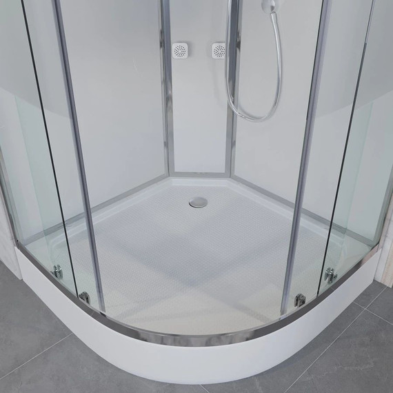 Гидробокс Niagara Ultra NG-302-01 100x100 см, хром/прозрачное/матовое (безсиликоновая сборка) - 6 Гидробокс Niagara Ultra NG-302-01 100x100 см, хром/прозрачное/матовое (безсиликоновая сборка) фото 6