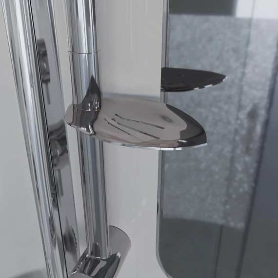 Гидробокс Niagara Ultra NG-302-01 100x100 см, хром/прозрачное/матовое (безсиликоновая сборка) - 7 Гидробокс Niagara Ultra NG-302-01 100x100 см, хром/прозрачное/матовое (безсиликоновая сборка) фото 7