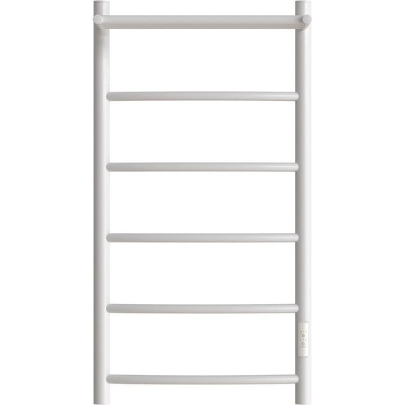 Полотенцесушитель электрический с полкой Point Афина П6 400x800 мм PN04848PW, белый (возможность скрытого подключения) R фото 2