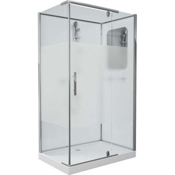Душевое кабина Grossman Classic 120x80 см GR172QR R, хром/матовое фото 