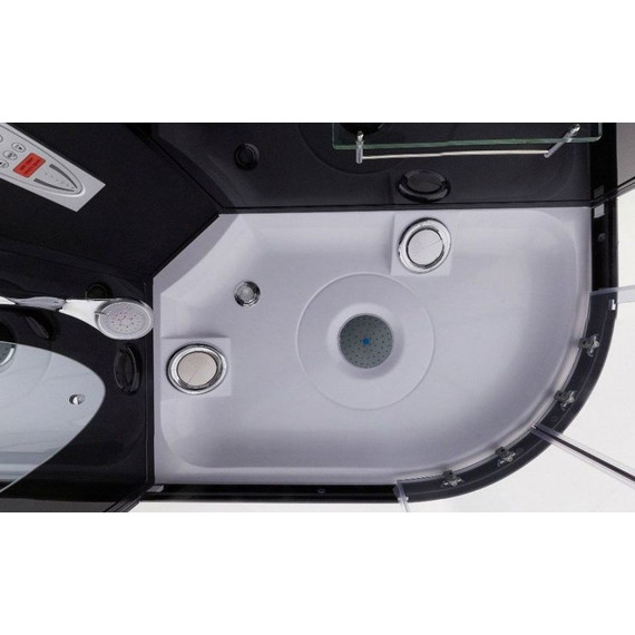 Гидробокс Niagara Ultra NG-214-01RN 120x80 см, черный/тонированное (безсиликоновая сборка) фото 5