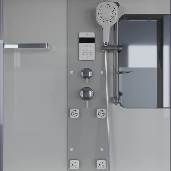 Гидробокс Niagara Ultra NG-3150-01 150x70 см, хром/прозрачное/матовое (безсиликоновая сборка) фото 8