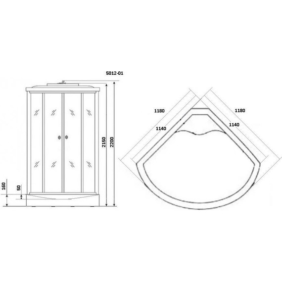 Гидробокс Niagara Ultra NG-5012-01 120x120 см, хром/тонированное - 6 Гидробокс Niagara Ultra NG-5012-01 120x120 см, хром/тонированное фото 6