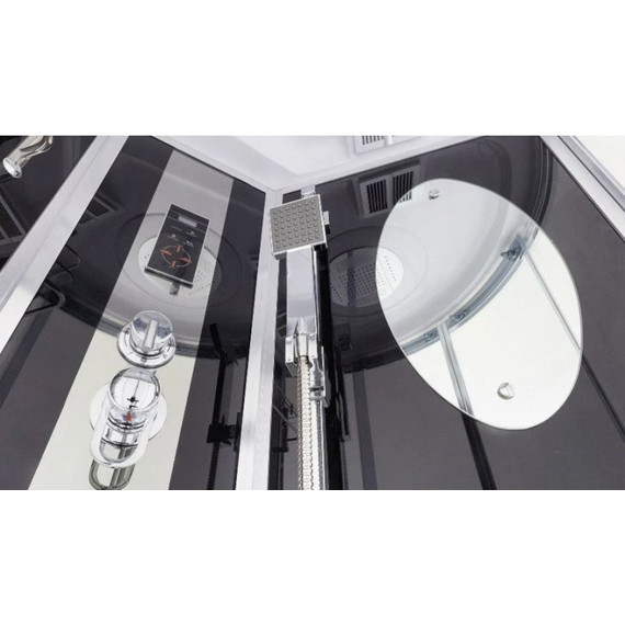 Гидробокс Niagara Ultra NG-902-01 100x100 см, хром/тонированное (безсиликоновая сборка) - 7 Гидробокс Niagara Ultra NG-902-01 100x100 см, хром/тонированное (безсиликоновая сборка) фото 7