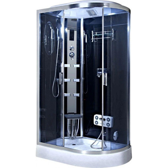 Гидробокс Niagara Ultra NG-903-01L 120x80 см, хром/тонированное (безсиликоновая сборка) - 2 Гидробокс Niagara Ultra NG-903-01L 120x80 см, хром/тонированное (безсиликоновая сборка) фото 2