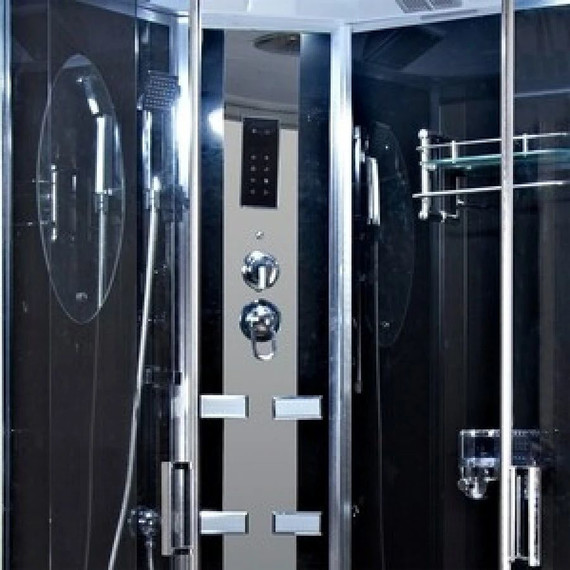 Гидробокс Niagara Ultra NG-903-01L 120x80 см, хром/тонированное (безсиликоновая сборка) - 3 Гидробокс Niagara Ultra NG-903-01L 120x80 см, хром/тонированное (безсиликоновая сборка) фото 3