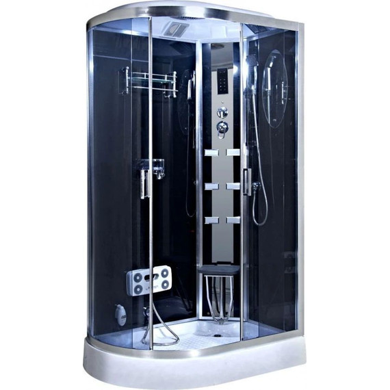 Гидробокс Niagara Ultra NG-903-01R 120x80 см, хром/тонированное (безсиликоновая сборка) фото 2