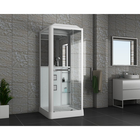 Гидробокс Grossman 90x90 см GR121, белый/прозрачное - 2 Гидробокс Grossman 90x90 см GR121, белый/прозрачное фото 2