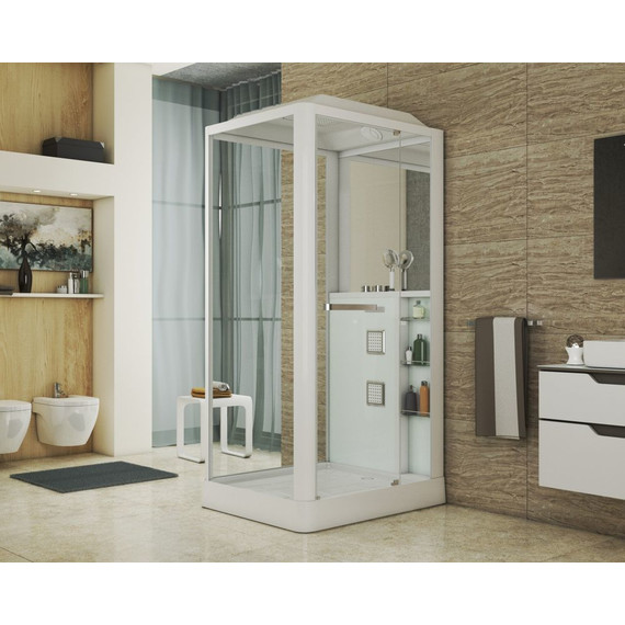 Гидробокс Grossman 90x110 см GR123(R), белый/прозрачное - 2 Гидробокс Grossman 90x110 см GR123(R), белый/прозрачное фото 2