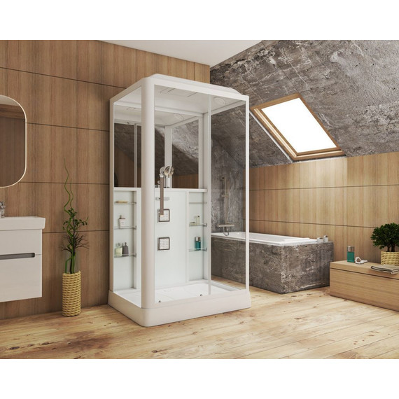 Гидробокс Grossman 90x120 см GR127R R, белый/прозрачное - 2 Гидробокс Grossman 90x120 см GR127R R, белый/прозрачное фото 2