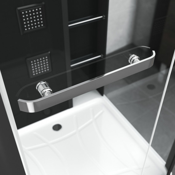 Гидробокс Grossman 90x110 см GR223, чёрный/прозрачное - 4 Гидробокс Grossman 90x110 см GR223, чёрный/прозрачное фото 4