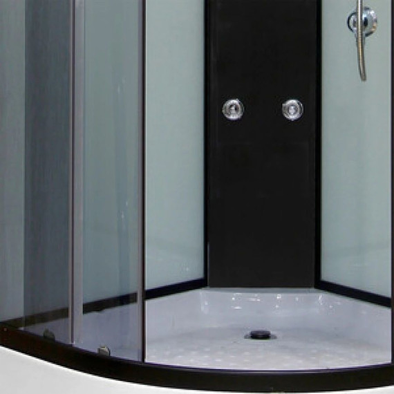 Гидробокс Niagara Ultra NG-1902-01 100x100 см, черный/тонированное (безсиликоновая сборка) фото 4