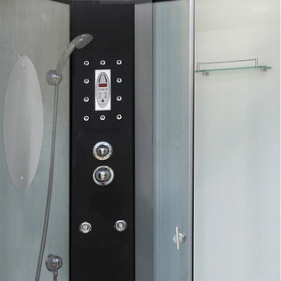 Гидробокс Niagara Ultra NG-1903-01L 120x80 см, черный/тонированное (безсиликоновая сборка) фото 7