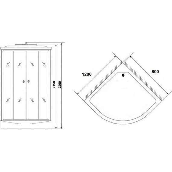 Гидробокс Niagara Ultra NG-1903-01R 120x80 см, черный/тонированное (безсиликоновая сборка) фото 12