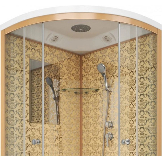 Душевая кабина Niagara Luxe NG-7701G 90x90 см, золото/прозрачное фото 5