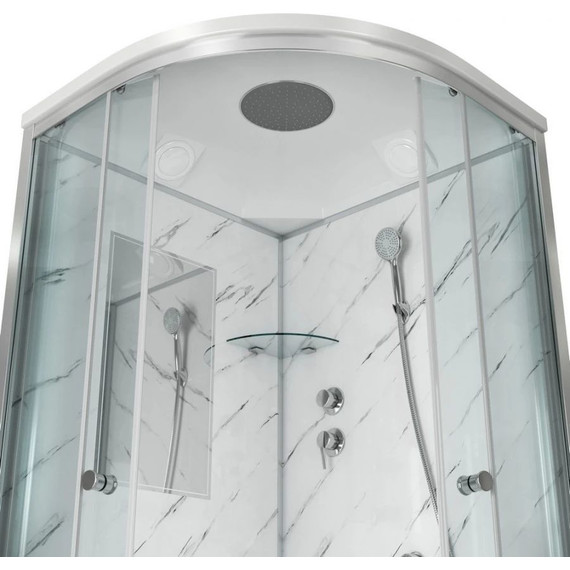 Душевая кабина Niagara Luxe NG-7701M 90x90 см, серебро/прозрачное фото 3