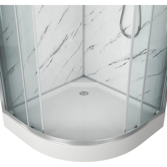 Душевая кабина Niagara Luxe NG-7701M 90x90 см, серебро/прозрачное фото 4