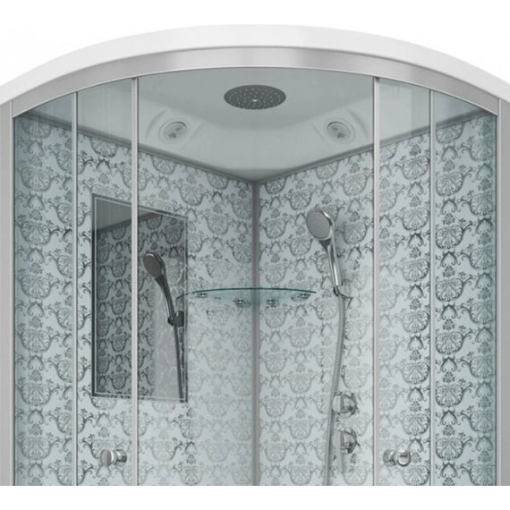 Душевая кабина Niagara Luxe NG-7701W 90x90 см, серебро/прозрачное - 5 Душевая кабина Niagara Luxe NG-7701W 90x90 см, серебро/прозрачное фото 5