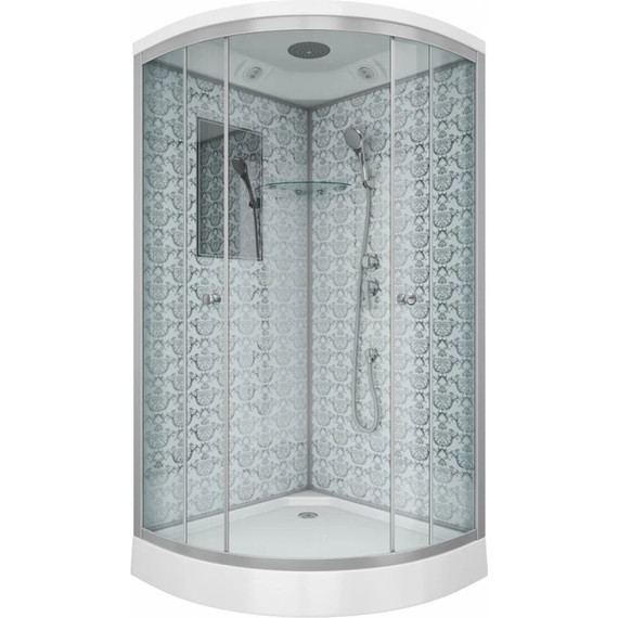 Душевая кабина Niagara Luxe NG-7701W 90x90 см, серебро/прозрачное - 2 Душевая кабина Niagara Luxe NG-7701W 90x90 см, серебро/прозрачное фото 2