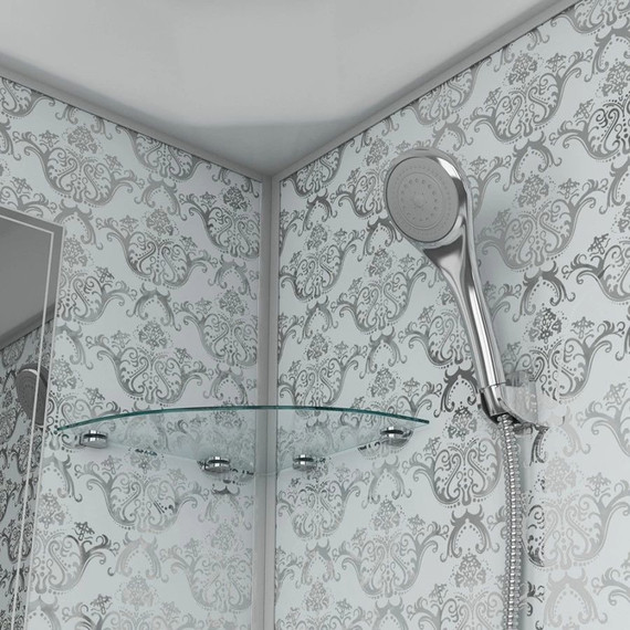 Душевая кабина Niagara Luxe NG-7701W 90x90 см, серебро/прозрачное - 3 Душевая кабина Niagara Luxe NG-7701W 90x90 см, серебро/прозрачное фото 3