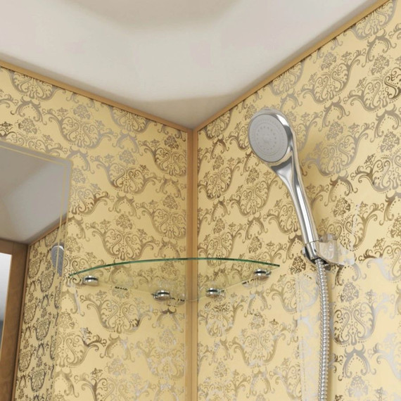 Душевая кабина Niagara Luxe NG-7702DG 100x100 см, золото/прозрачное - 4 Душевая кабина Niagara Luxe NG-7702DG 100x100 см, золото/прозрачное фото 4