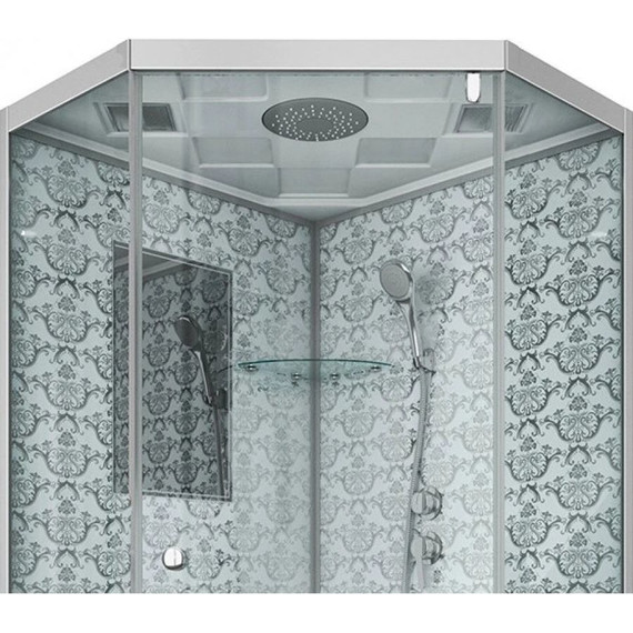 Душевая кабина Niagara Luxe NG-7702DW 100x100 см, серебро/прозрачное фото 5