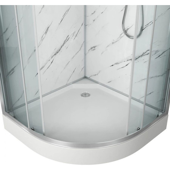 Душевая кабина Niagara Luxe NG-7702M 100x100 см, серебро/прозрачное - 4 Душевая кабина Niagara Luxe NG-7702M 100x100 см, серебро/прозрачное фото 4