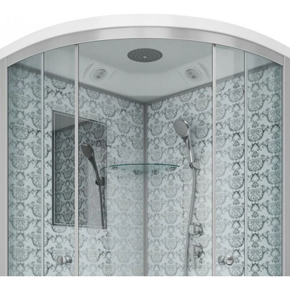 Душевая кабина Niagara Luxe NG-7702W 100x100 см, серебро/прозрачное фото 4