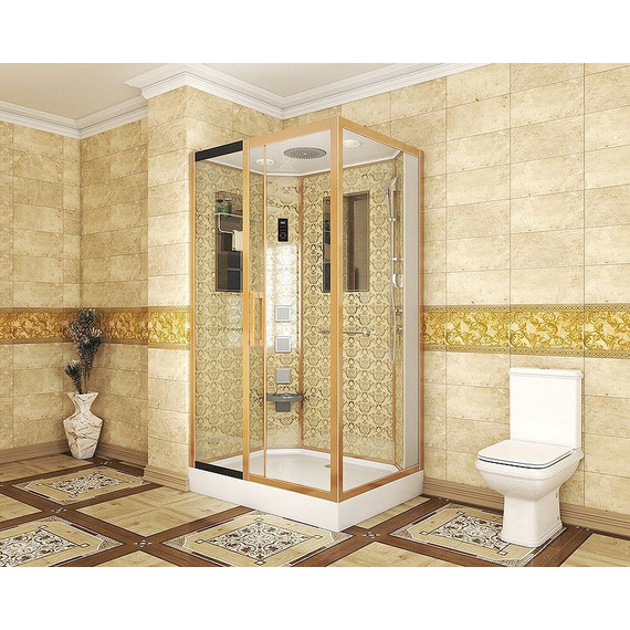 Гидробокс Niagara Luxe NG-7711GL 120x90 см, золото/прозрачное фото 