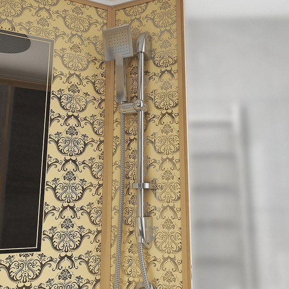 Гидробокс Niagara Luxe NG-7711GR 120x90 см, золото/прозрачное фото 5