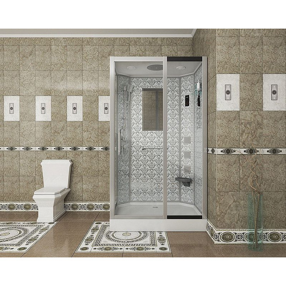 Гидробокс Niagara Luxe NG-7711WR 120x90 см, серебро/прозрачное - 3 Гидробокс Niagara Luxe NG-7711WR 120x90 см, серебро/прозрачное фото 3