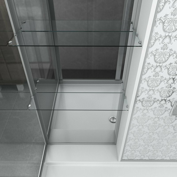 Гидробокс Niagara Luxe NG-7713WR 120x82 см (стекло 5/8 мм), серебро/прозрачное фото 5