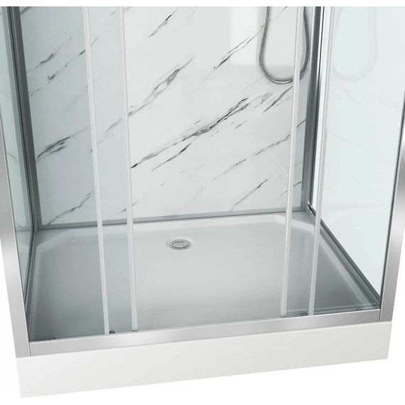 Душевая кабина Niagara Luxe NG-7772QM 120x90 см, серебро/прозрачное фото 3