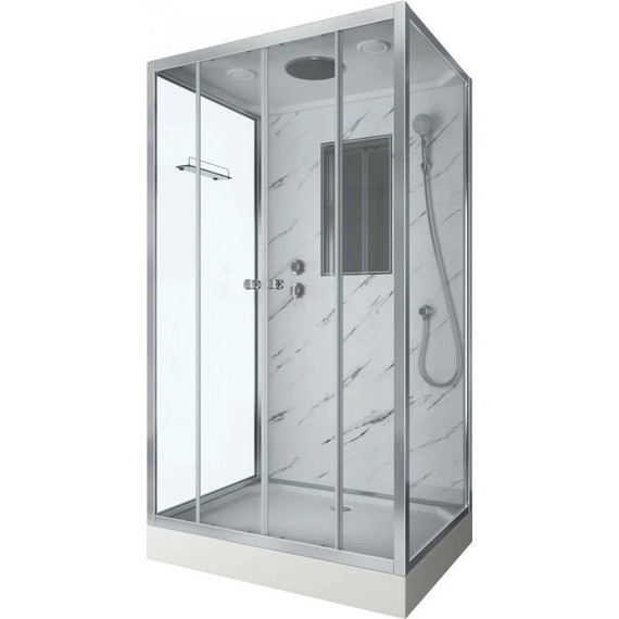 Душевая кабина Niagara Luxe NG-7772QM 120x90 см, серебро/прозрачное фото 2