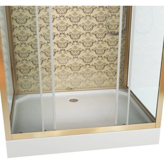 Душевая кабина Niagara Luxe NG-7772QW 120x90 см, золото/прозрачное - 3 Душевая кабина Niagara Luxe NG-7772QW 120x90 см, золото/прозрачное фото 3