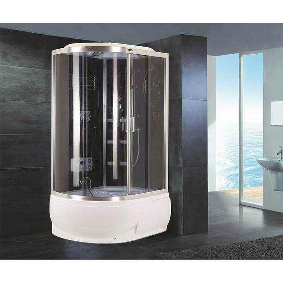 Гидробокс Niagara Ultra NG-910-01R 120x80 см, хром/тонированное (безсиликоновая сборка) фото 