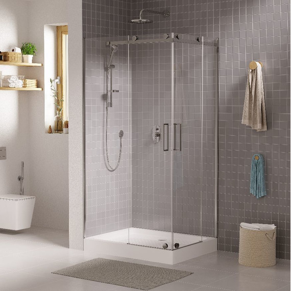 Душевое ограждение Grossman Cosmo 120x90 см GR-1120L L, хром/прозрачное фото 2