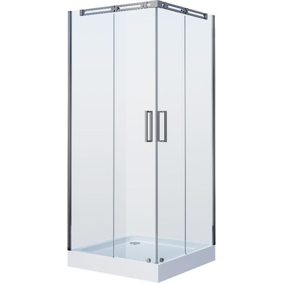Душевое ограждение Grossman Galaxy 100x100 см GR-3100, хром/прозрачное фото 